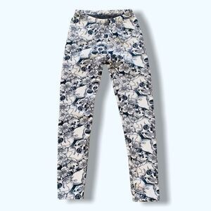 Just Cozy Fleece Lined Skull Print Leggings
